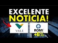 🚨RESULTADO FORA da CURVA na VALE? LUCRO DISPARA e AÇÃO SOBE 6%. CHUVA de DIVIDENDOS a CAMINHO? VALE3