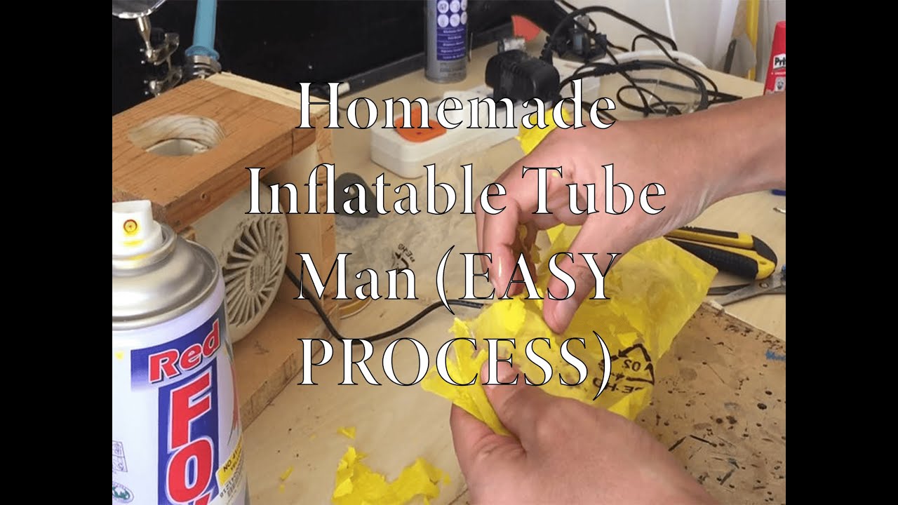 Tutorial: How to make inflatable tube man at home - YouTube