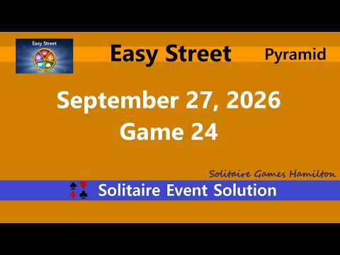 Easy Street Game #24 | September 27, 2026 Event | Pyramid