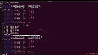 Arch1005: RISC-V Assembly 03 04 JustReturn.c (-O0) in GDB