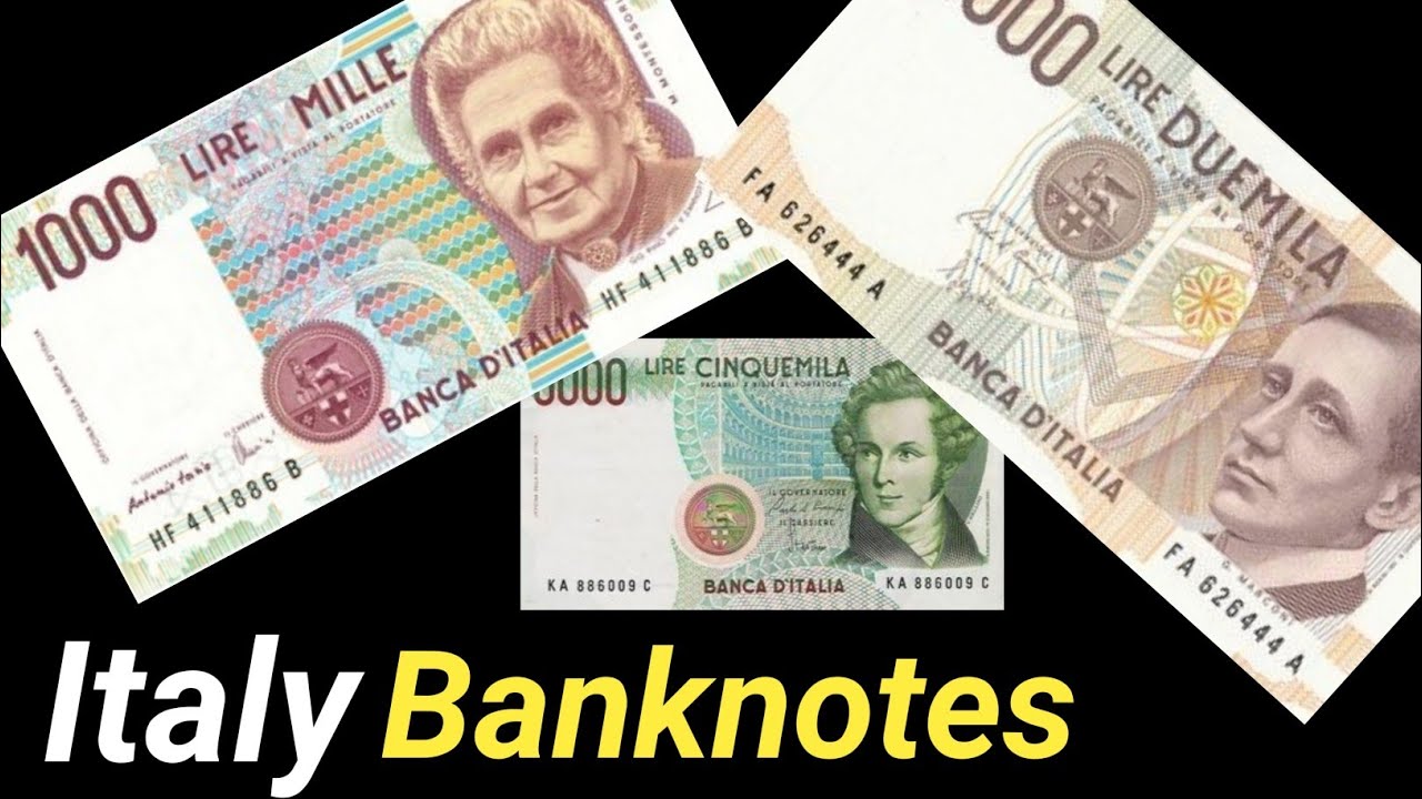 Italy Currency Italy Banknotes Italian Lira Italian Lire YouTube
