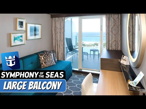 Symphony of the Seas Ocean View, Large Balcony walkthrough tour