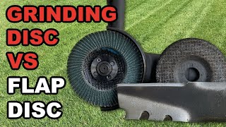 Grinding Disc VS Flap Disc For Lawn Mower Blade Sharpening
