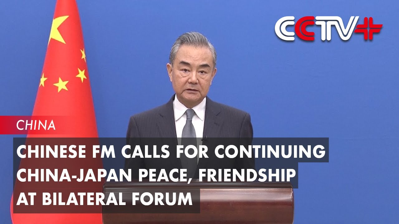 Chinese FM Calls for Continuing China-Japan Peace, Friendship at ...