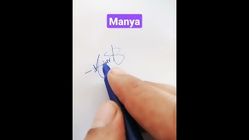 Manya Name Signature Request done
