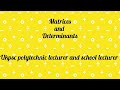 Matrices and Determinants | ukpsc polytechnic and school lecturer Mathematics | #ukpsc #polytechnic