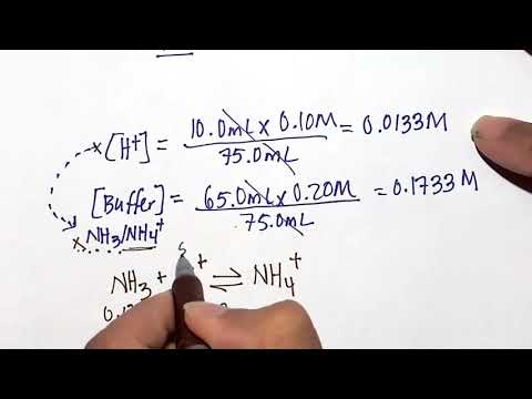 Video Quick video: Buffer of NH4/NH3 and addition of HCl to a buffer: calculating pH - youtube
