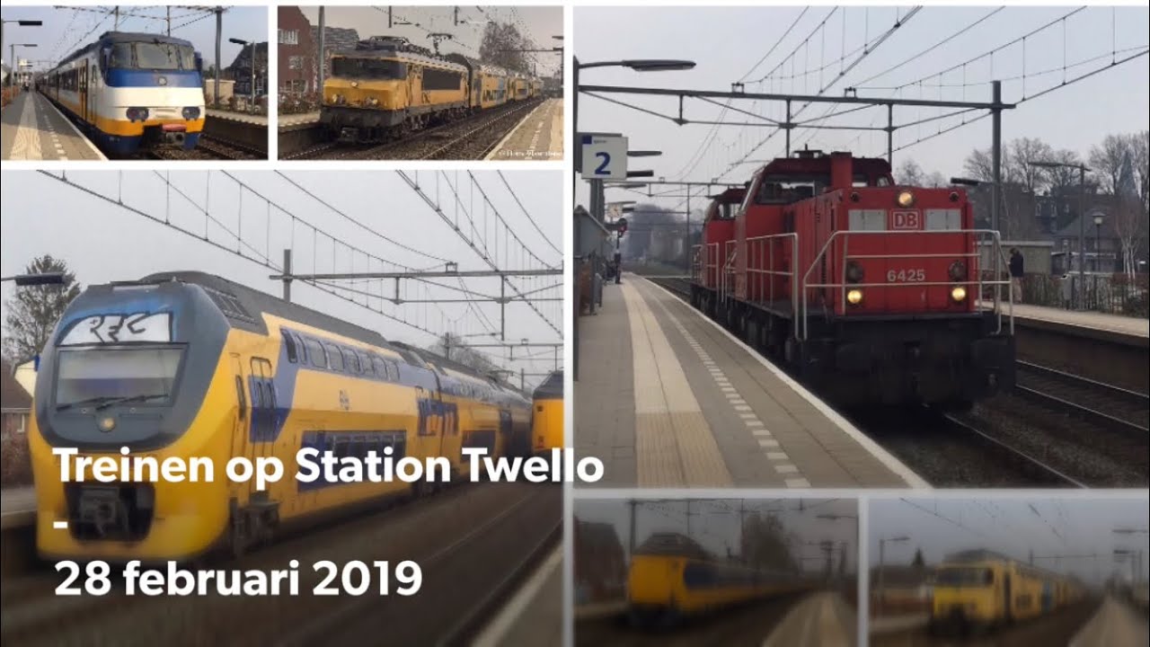 Treinen op Station Twello - 28 februari 2019