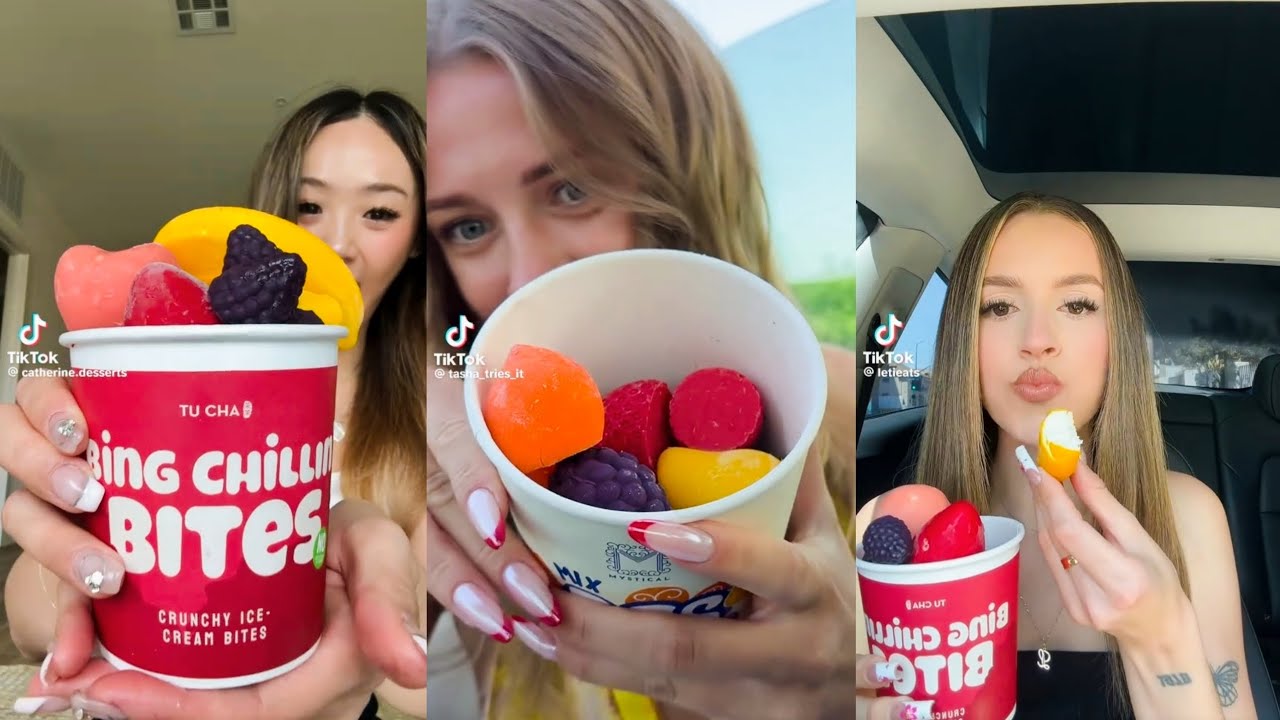 🍨🍧 Tiktok Mukbang Asmr Compilation | Fruit Ice Cream | Satisfying Mukbang 