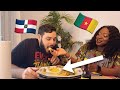 Husband eats african traditional dish achu