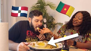 HUSBAND EATS AFRICAN TRADITIONAL DISH (ACHU)