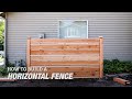 How to Build a DIY Horizontal Fence