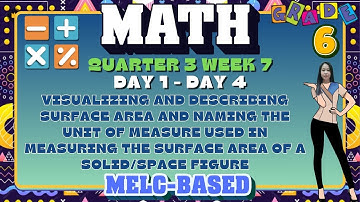 MATHEMATICS 6 QUARTER 3 WEEK 7 // VISUALIZING AND DESCRIBING SURFACE AREA AND NAMING THE UNIT OF....