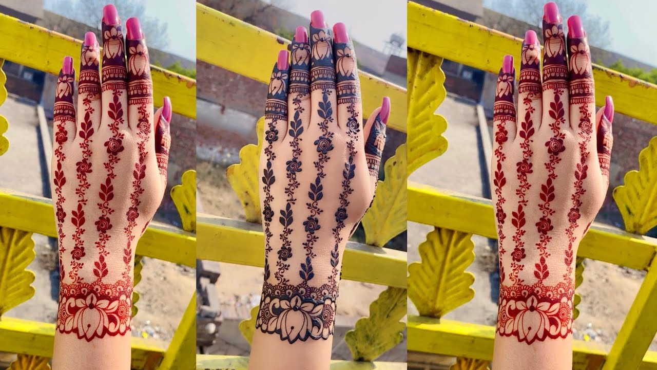 Very Beautiful stylish Mehndi design |New Easy Mehndi design for back hands |Eid mehndi design 