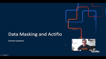 Actifio and Data Masking