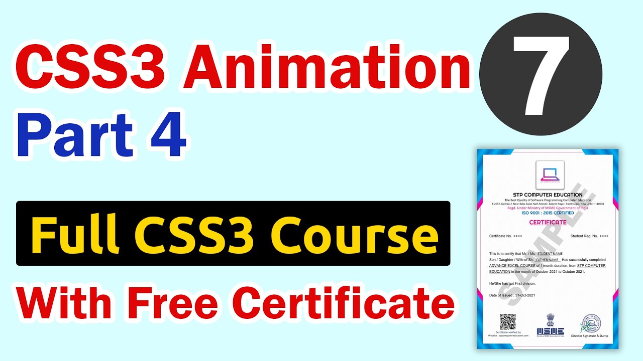 CSS3 Animation Part 4 - YouTube