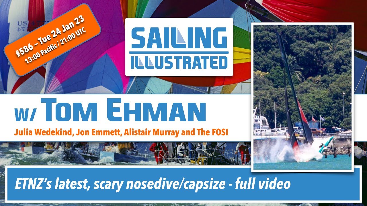 #586 — Emirates Team NZ's latest, scary nosedive/capsize — full video