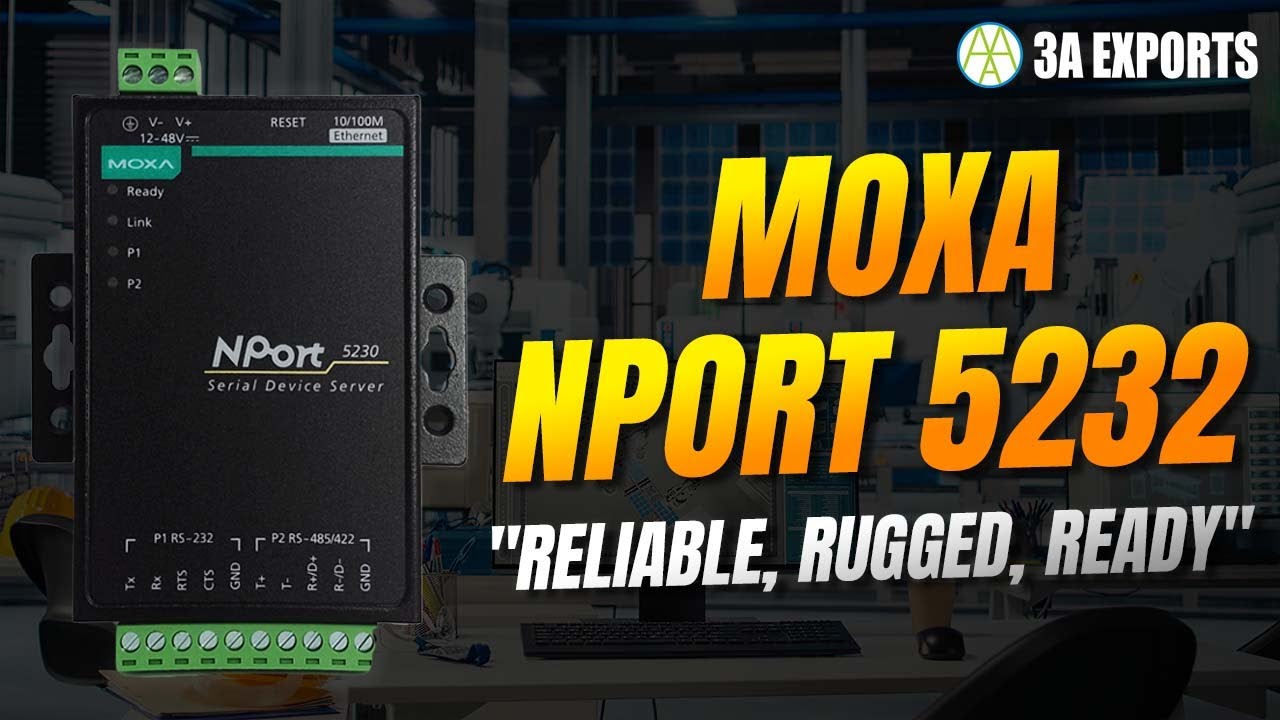 "Connect Smarter: Moxa NPort 5230 Dual-Port Serial-to-Ethernet Gateway"