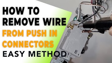 How to remove wire from push in connectors – EASY METHOD: SOLVED!
