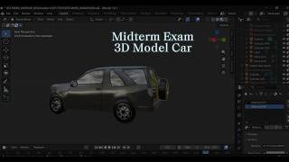 Midterm Exam 3D Model Car - Teknik Animasi 3D