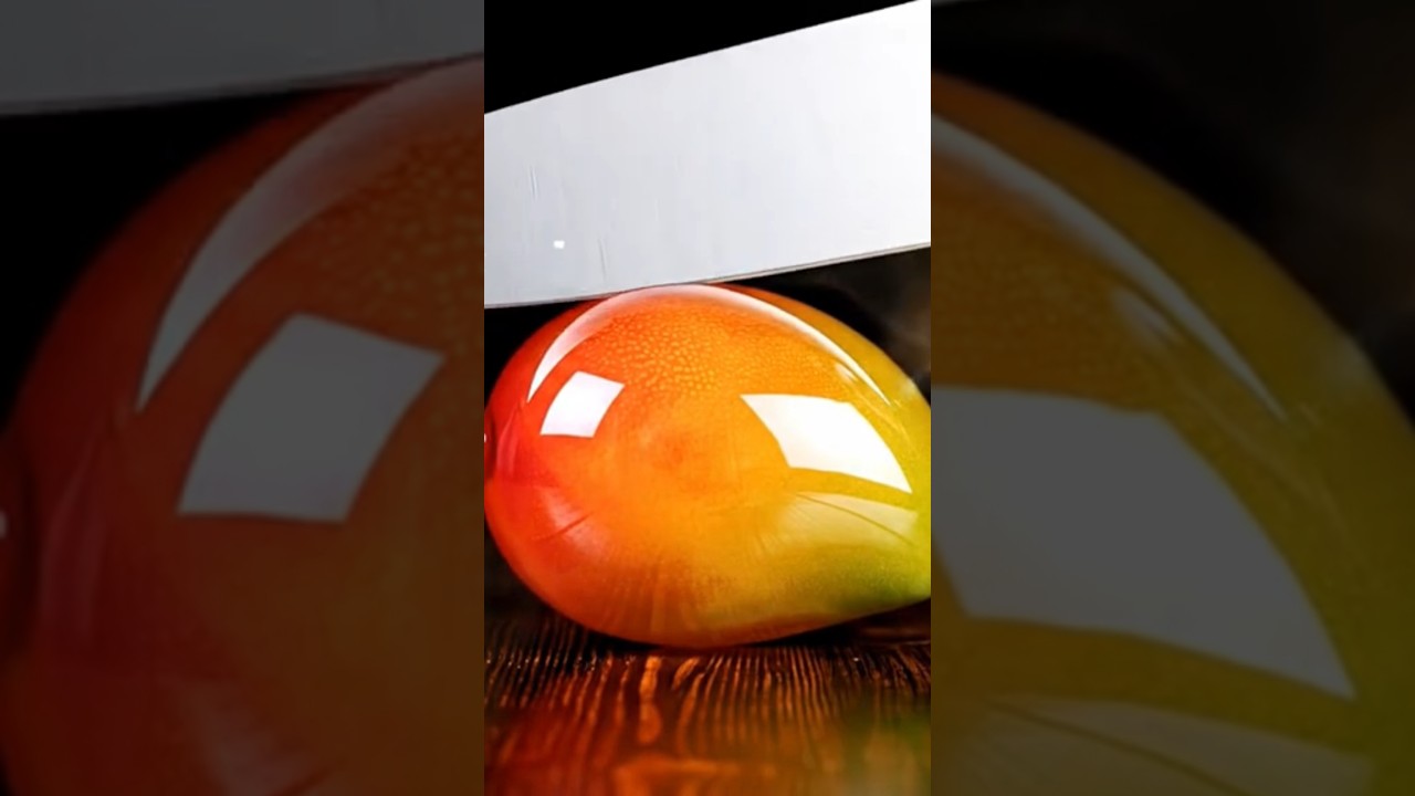 ASMR Crystal Fruit Cutting – Relaxing AI Generated Visuals & Sounds 