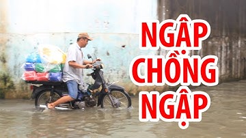Ngập chồng ngập trong hẻm Sài Gòn, nước nhiều ngày không chịu rút
