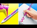 COOL 3D PEN &amp; HOT GLUE CRAFTS || Creative Parenting Hacks &amp; Cool DIY Ideas By 123 GO!GOLD