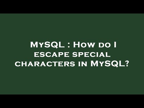 MySQL : How
