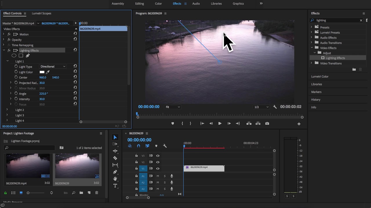 studie dusin Perennial Lighting dark footage - Adobe Premiere Pro CC - YouTube