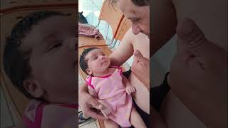 Eu com um mês  e 20 dias  ja conversando com meu papai.