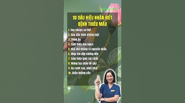 10 dấu hiệu nhận biết về bệnh thiếu máu #songkhoe #healthy #dotquy #shorts