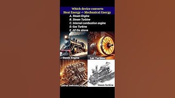 Heat Energy into Mechanical Energy Converting devices.