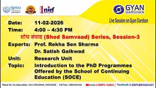 Introduction to the PhD Programmes Offered by the School of Continuing Education (SOCE)