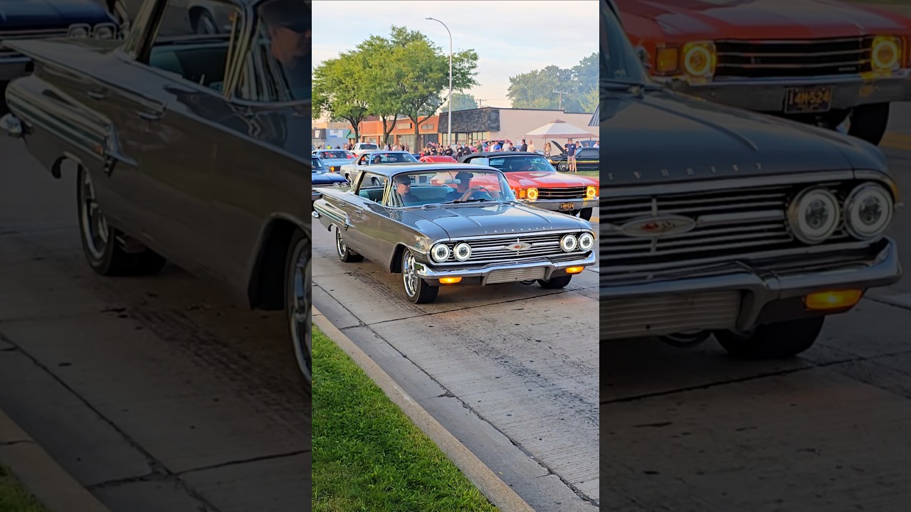 1960 Chevrolet Impala Classic Car Drive By Engine Sound Harper Charity Cruise 2025