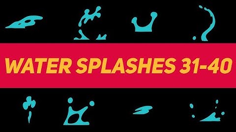 Liquid Elements Water Splashes 31-40 Motion Graphics Templates
