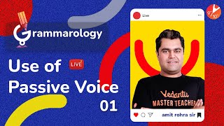 Use of Passive Voice in English Grammar L-1 ?(How to Use Passive Voice) Grammarology |Vedantu 9 & 10