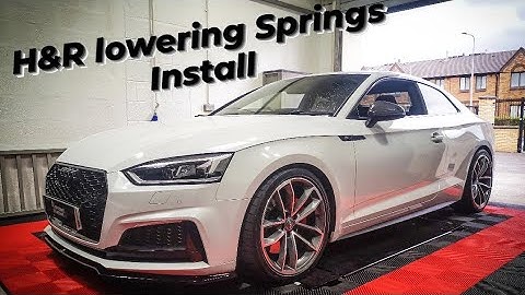 Audi S5 B9 H&R Lowering springs Install
