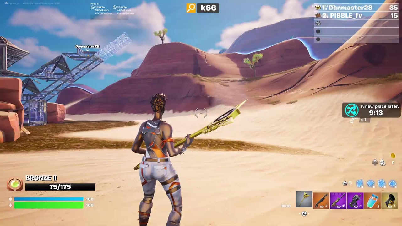 Jugando Fortnite de chill