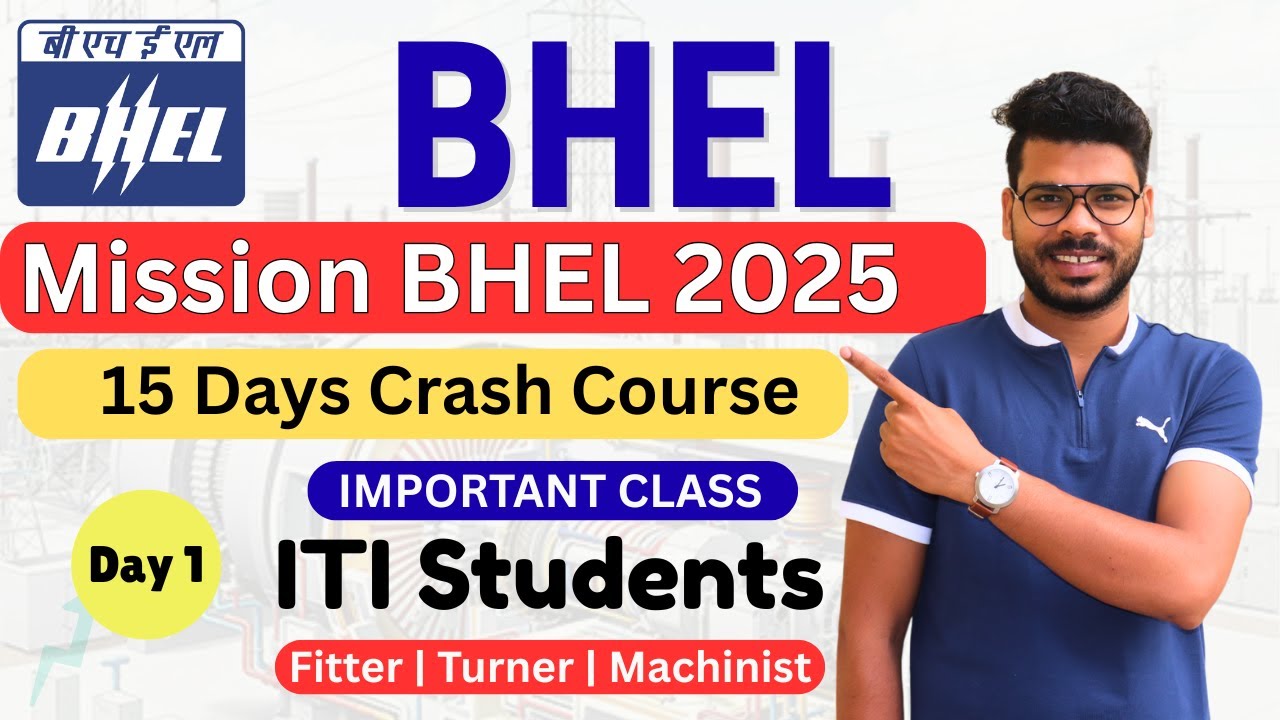 Mission BHEL 2025 | BHEL 15 Days Crash Course  By Special Techno | ITI Fitter, Turner, Machinist