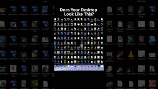Make Your Desktop Look CLEAN with this APP #shorts #productivity #windows #minimalism