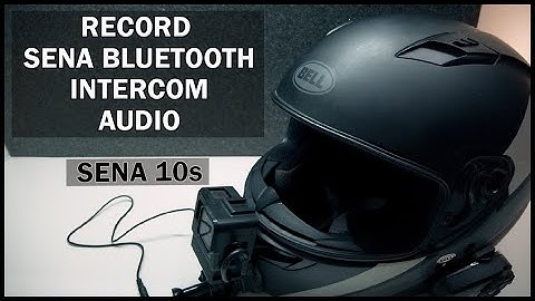 How to record Bluetooth intercom audio (Sena 10s)