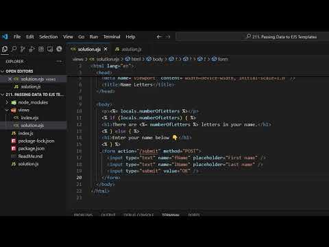 25.211. Passing Data to EJS Templates