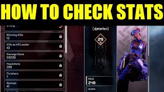 How to Check your Stats In Apex Legends (Apex Legend Wins & Kills Tracker)
