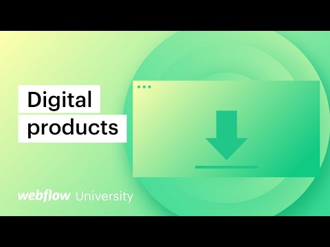 How to sell digital products with Webflow Ecommerce