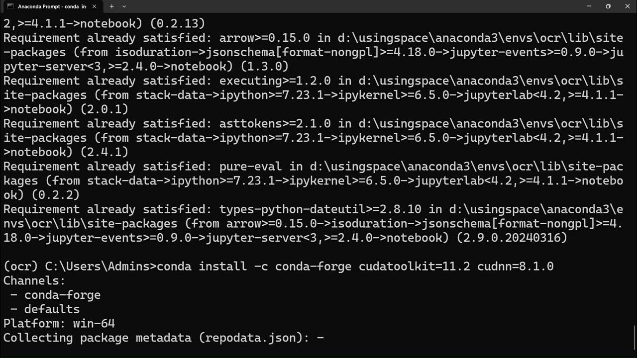 Setup Conda Environment and How to open Jupyter Notebook - YouTube