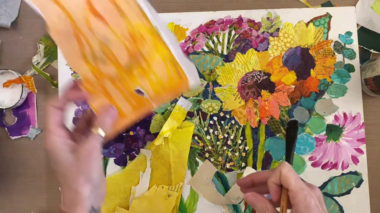 Floral Collage Application and Zoom–Tutorial Tidbits