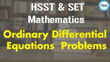 Kerala PSC HSST & SET Mathematics Ordinary Differential Equations Problems - Part 1