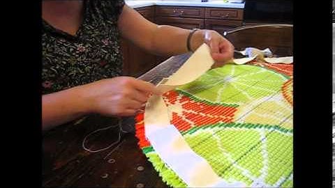 Circular rug binding tutorial