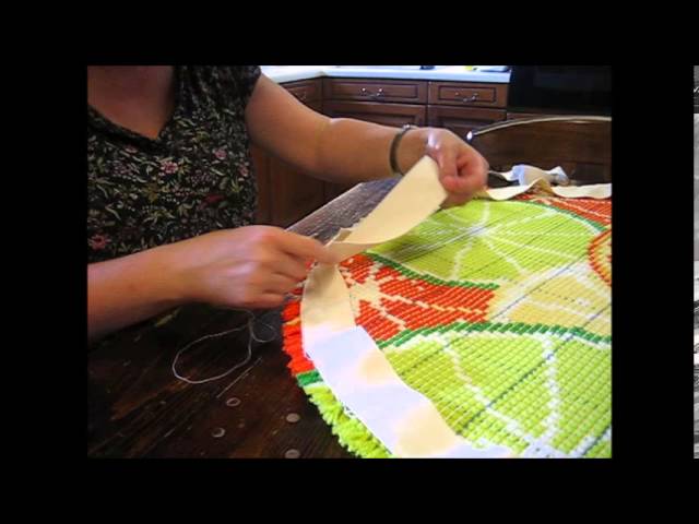 Twill Tape Binding and Whip Stitch Binding for Hooked Rugs 