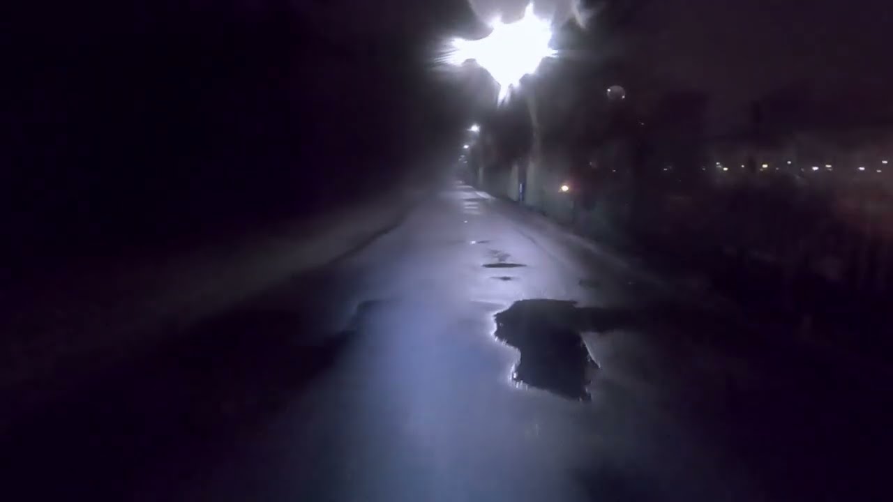 Night Ride Through Poland's Rainy Streets 4K